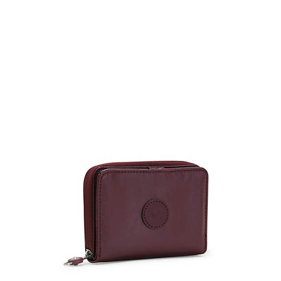 Kipling Money Love Metallic Small Wallet Plånbok Vinröda | SE 1009EB